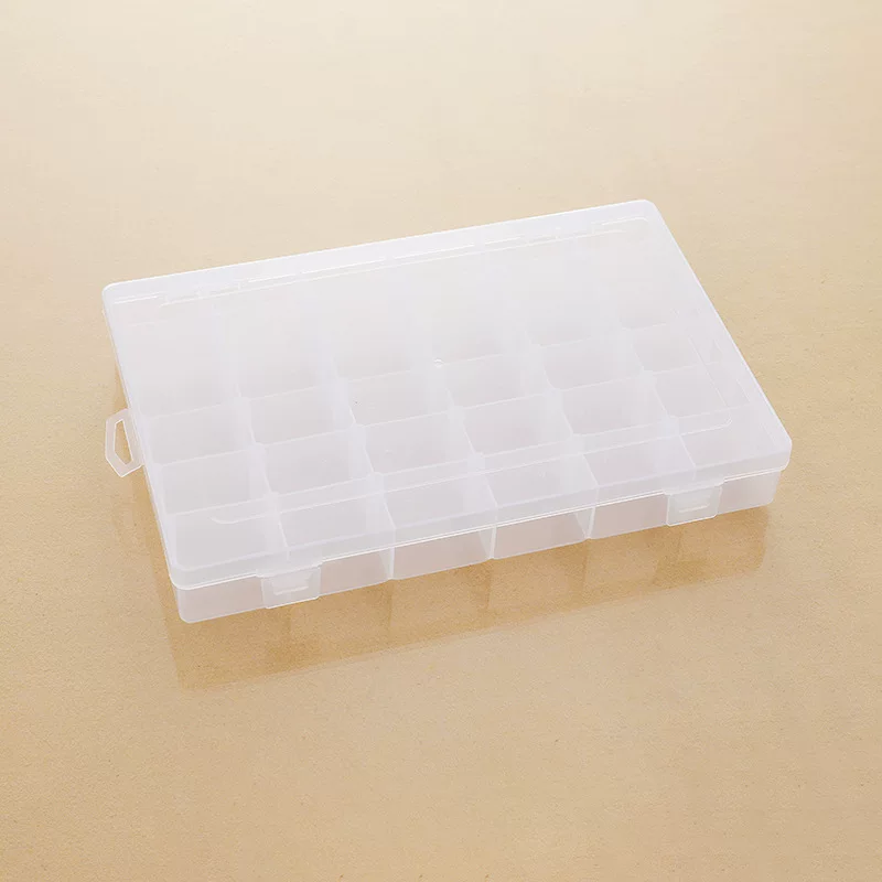 Detachable plastic universal accessory with beads, table transparent storage box, 36 cells, DIY