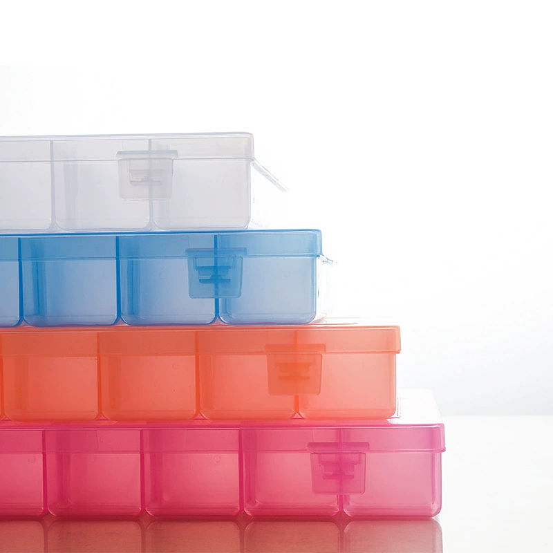 Detachable plastic universal accessory with beads, table transparent storage box, 36 cells, DIY