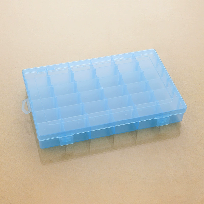 Detachable plastic universal accessory with beads, table transparent storage box, 36 cells, DIY