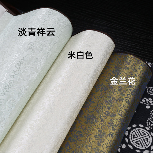 Blank scroll high-temperature silk cloth horizontal and vertical hanging scroll calligraphy and painting mounting half-cooked rice paper creation calligraphy French painting wholesale