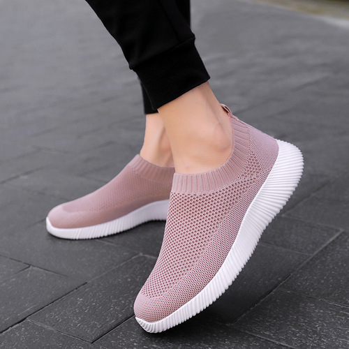 Women's Breathable Casual Loafers with Soft Soles, Fashion Socks, Sports Single Shoes, Old Beijing Fabric Shoes