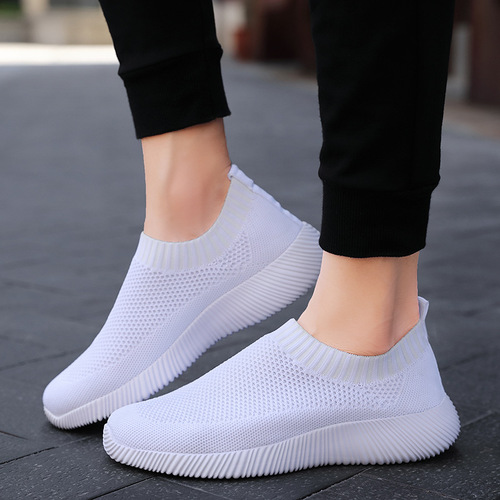 Women's Breathable Casual Loafers with Soft Soles, Fashion Socks, Sports Single Shoes, Old Beijing Fabric Shoes