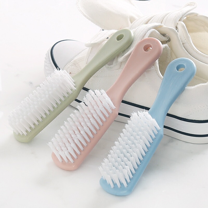 Plastic laundry brush color soft hair brush clothes cleaning brush supplies wholesale household shoe washing brush board brush bristle