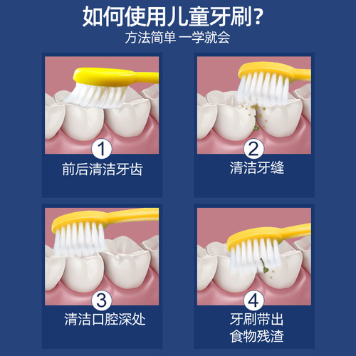 Little Deer Mom Little Tiger Children's Toothbrush Children's Teeth Cleaning Soft Bristle Toothbrush Customized Cartoon Toothbrush Soft Manufacturer Wholesale