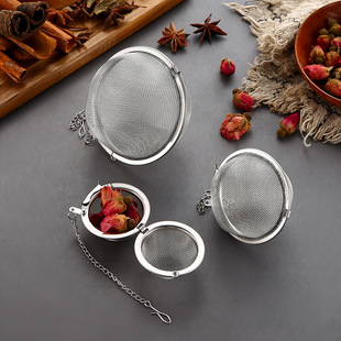 Factory Direct 304 stainless steel seasoning ball flavor treasure tea ball household tea ball hot pot stew filter seasoning ball