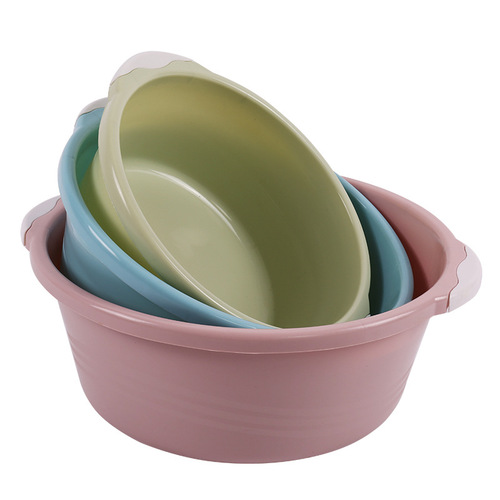 Factory direct sales thickened binaural washbasin plastic large laundry basin kitchen sink basin small children's footbath