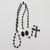 Plastic fluorescence rosary, beads, accessory, necklace, suitable for import