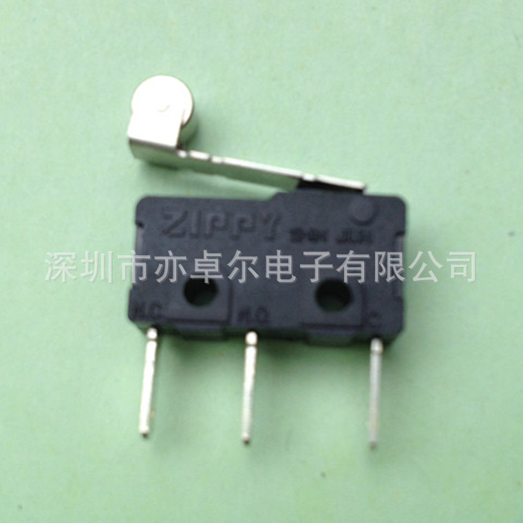 台湾新巨ZIPPY原装正品微动开关,行程开关SM-05H-05B0-Z长脚带轮