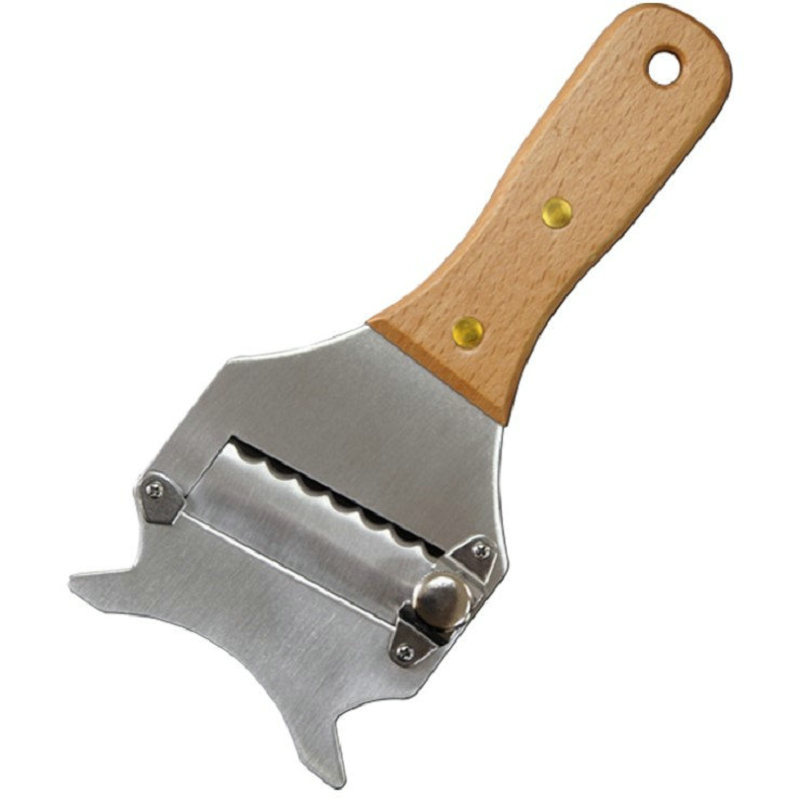 Caja de color Acero inoxidable mango de madera trufa cepilladora Haya palo de rosa mango de madera trufa cepilladora cuchillo de trufa