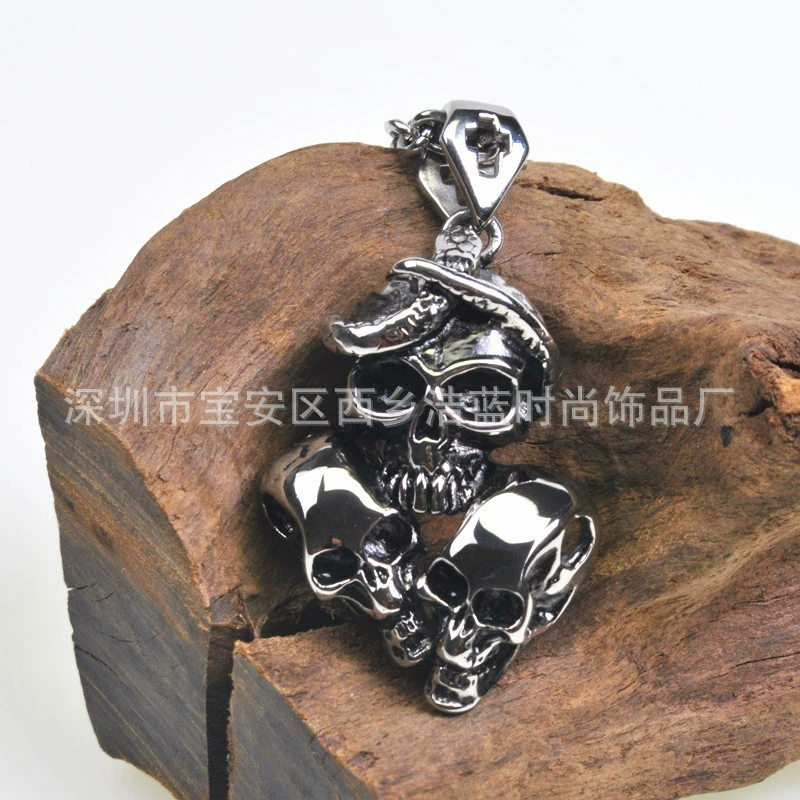 Pendant stainless steel for men and women, accessory, (Physicals), punk style