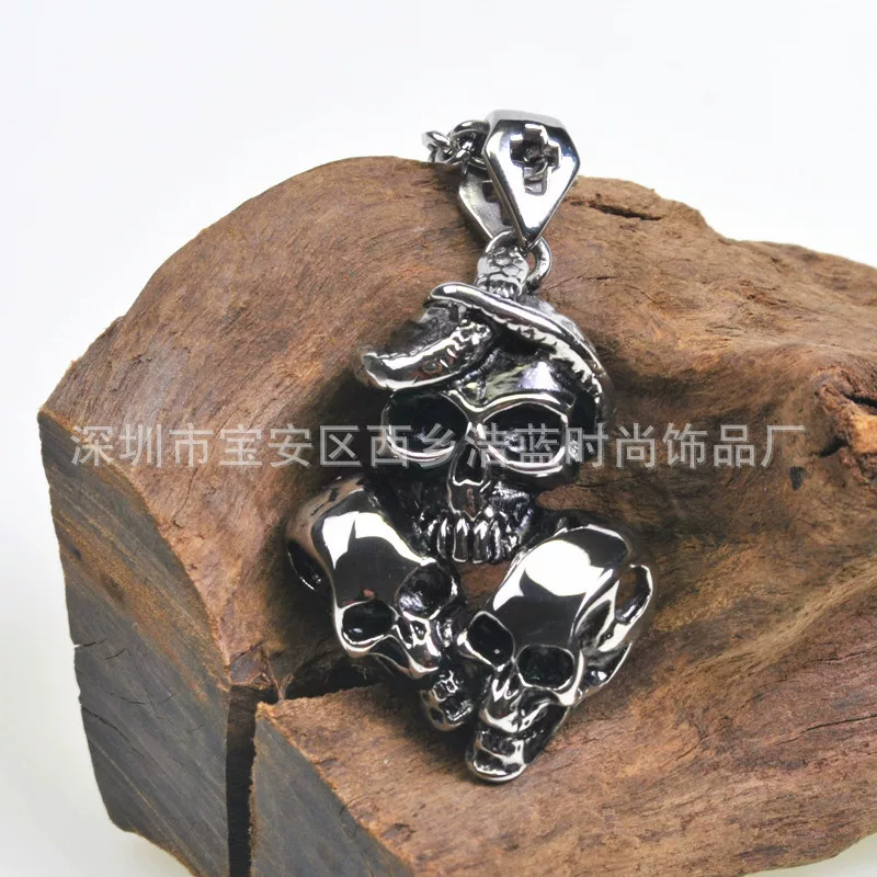 Pendant stainless steel for men and women, accessory, (Physicals), punk style