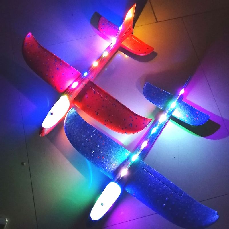 Wholesale Full-Body Luminous Foam Airplane Toy with Insert Swing Airplane Toy 48cm Foam Airplane Wholesale Full-Body Luminous Foam Airplane Toy with Insert Swing Airplane Toy 48cm Foam Airplane