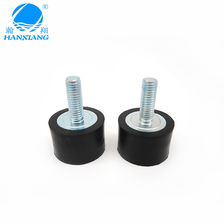 M8橡胶减震器 橙色带螺丝公母套缓冲垫 加工