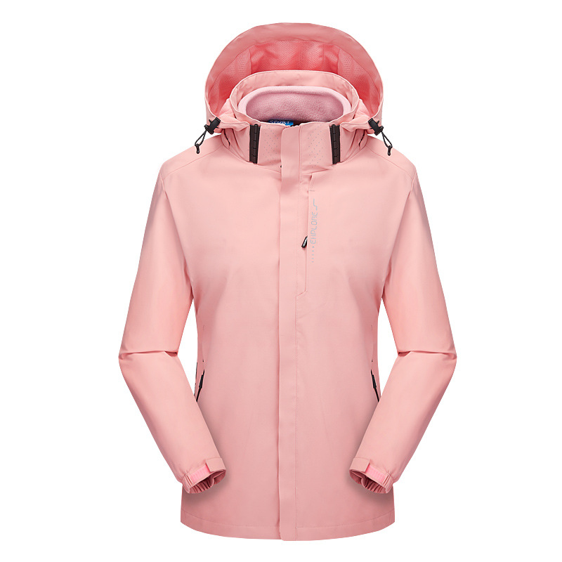 Chaqueta de invierno al aire libre para hombres y mujeres tres en uno de dos piezas chaqueta impermeable a prueba de viento traje de alpinismo de lana LOGO
