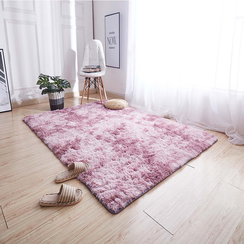 Alfombra de seda y lana para sala de estar, estilo nórdico, teñida, de gran superficie, para el hogar, estudio, sala de estar, sofá, mesa de café.