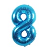 Digital blue balloon, children's evening dress, decorations, 40inch, Birthday gift