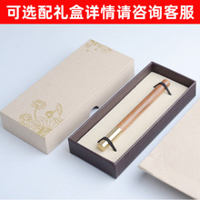 创意精美签字笔钢笔盒 定 制烫金银色长方形纸质圆珠笔礼品盒