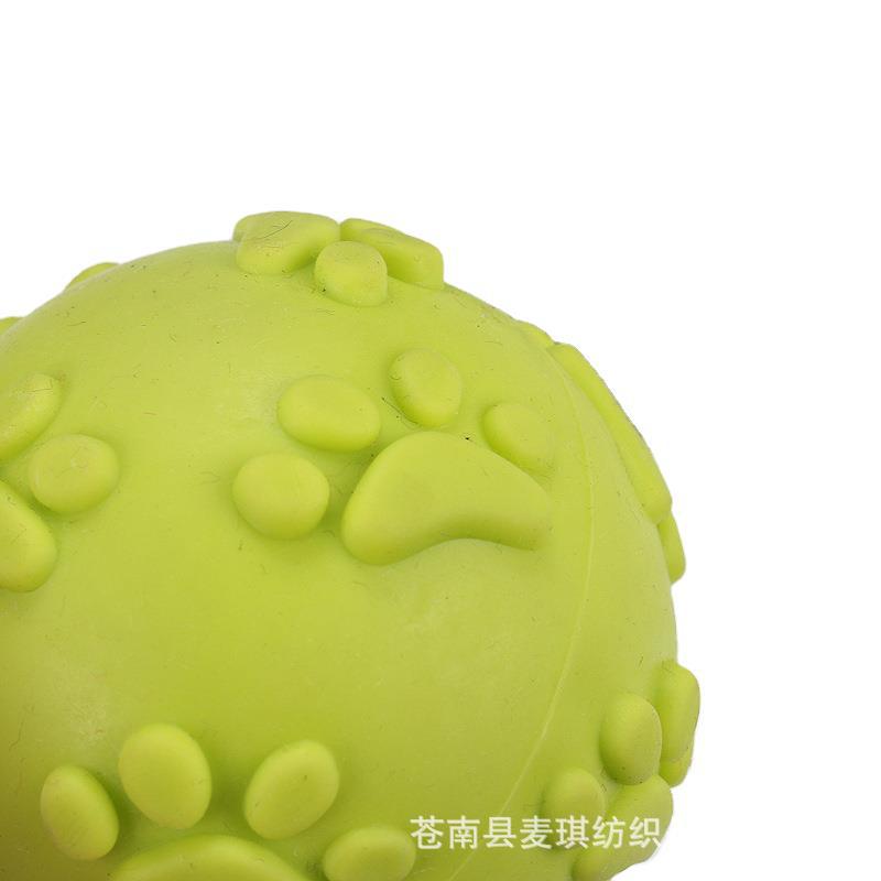 Fabricantes al por mayor tpr huellas de pies juguetes de pelota mascotas juguetes perros juguetes sonoros interactivos resistentes a la mordida juguetes Teddy Corky