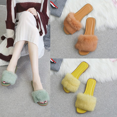 網紅棉拖鞋女冬季孕婦2024居家新款韓版室內防滑毛絨毛毛拖鞋批發