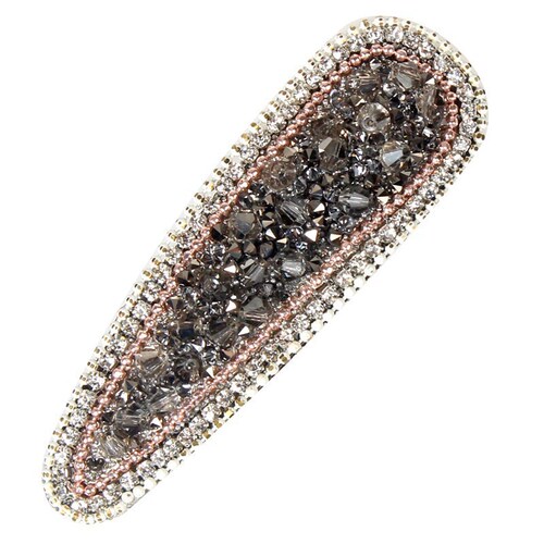 Korean hairpin women's rhinestone one-word clip ins Internet celebrity full diamond bangs clip side hairpin with diamond edge clip hair accessories