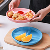 One person eats ceramic split plate snack plates online red ins