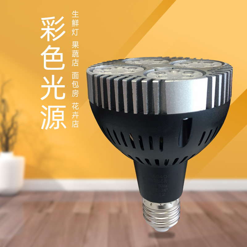 2023 nueva lámpara fresca estándar nacional de carne de cerdo tienda de verduras deli Par30 tienda de verduras marinadas led focolight bombilla e27 conector