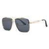 Men's fashionable metal sunglasses, European style, 2020