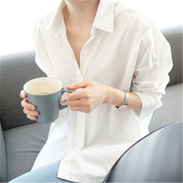 C715-White Shirt for Women 2024 Spring and Autum New Korean Style Long-Sleeved Large Size Fat mm Loose Bf Lazy Style Shirt C715-White Shirt for Women 2024 Spring and Autum New Korean Style Long-Sleeved Large Size Fat mm Loose Bf Lazy Style Shirt