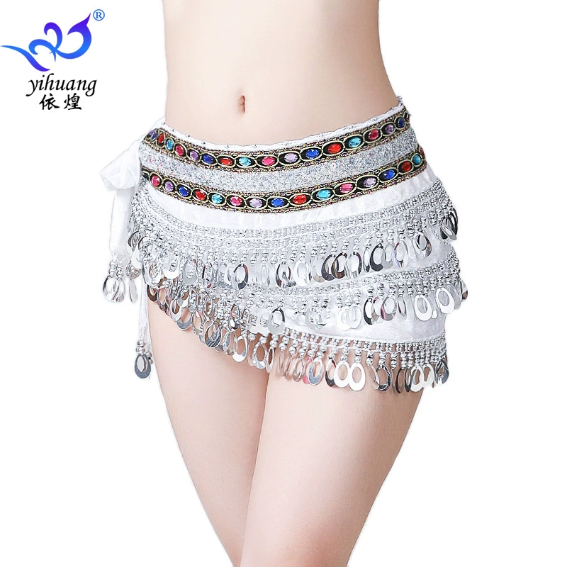 Танец живота цепочка на талию блестки кисточка на талии цепочка танцевальный костюм для выступлений бедра индийский танцевальный сценический костюм на талию