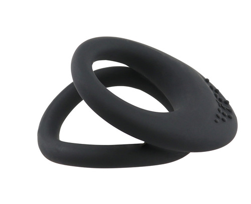 Cross-border male silicone vibration lock-up ring condom wearable couple resonance penis ring vibrator novelty