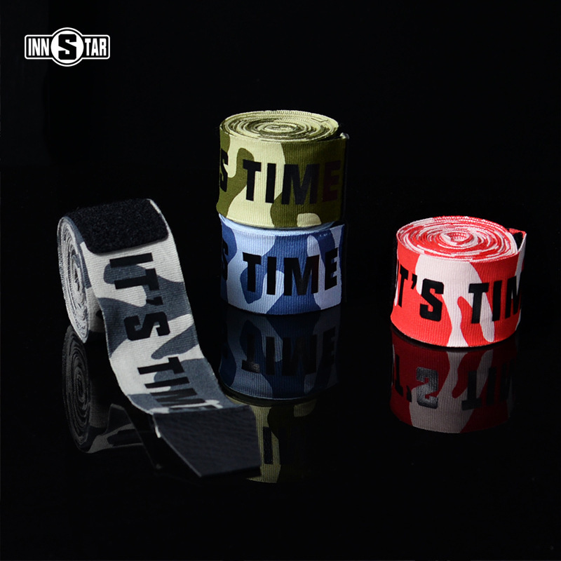 INNSTAR Camouflage Boxing Bandage Hand Strap Sanda Fighting Muay Thai Boxing Sports Hand Guard Fighting Cloth Wrist Guard