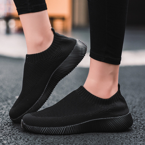 Women's Breathable Casual Loafers with Soft Soles, Fashion Socks, Sports Single Shoes, Old Beijing Fabric Shoes