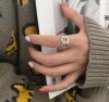 South Korean goods heart shaped, trend brand fashionable ring, on index finger