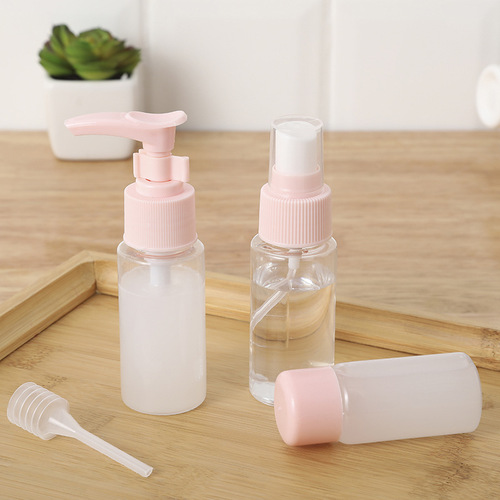 Portable travel cosmetic lotion dispensing bottle empty bottle set home press spray bottle spray bottle transparent storage bottle