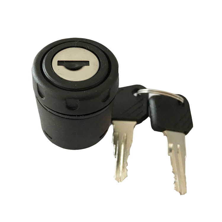 MIMA米玛电动车配件启动开关JK801黑色三线点火锁不通开钥匙开关