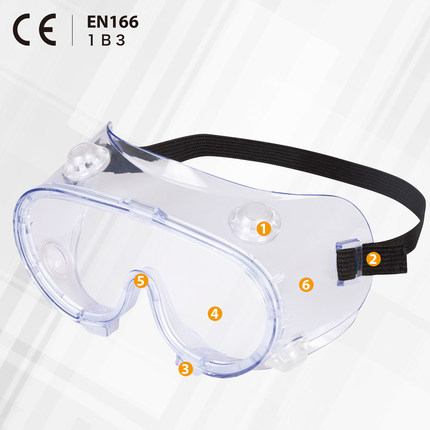 Delta 101146 gafas a prueba de polvo sellado completo pulido a prueba de humo salpicaduras gafas de protección contra el polvo industrial máscara para los ojos image 4