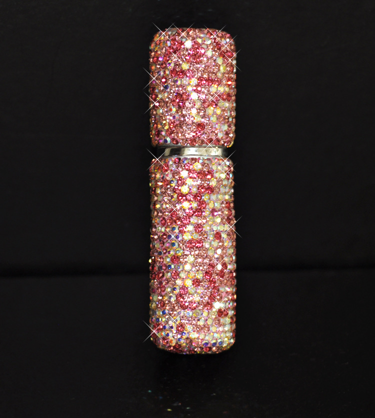 Creativo diamante incrustado perfume sub-botella pequeña botella vacía maquillaje botella de agua viaje portátil botella de spray alcohol botella de vidrio
