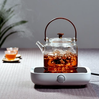 高硼硅玻璃煮茶壶加厚耐热蒸汽煮茶器电陶炉烧水壶泡茶壶耐高温