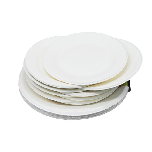 Wholesale disposable paper plates outdoor barbecue party paper plates eco-friendly biodegradable disposable pulp plates