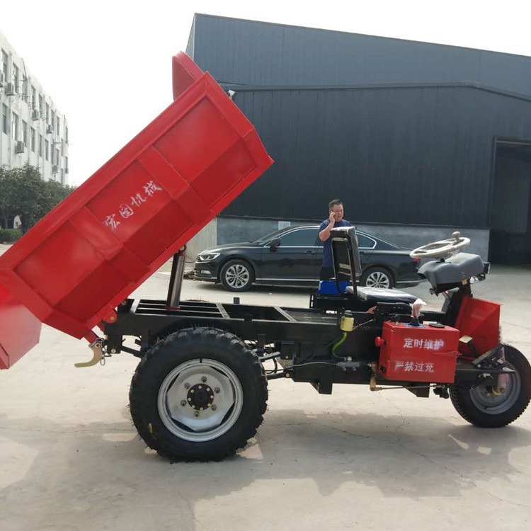 建筑工程三轮车 矿用三轮运渣车 小型电瓶三蹦子 矿山轮胎