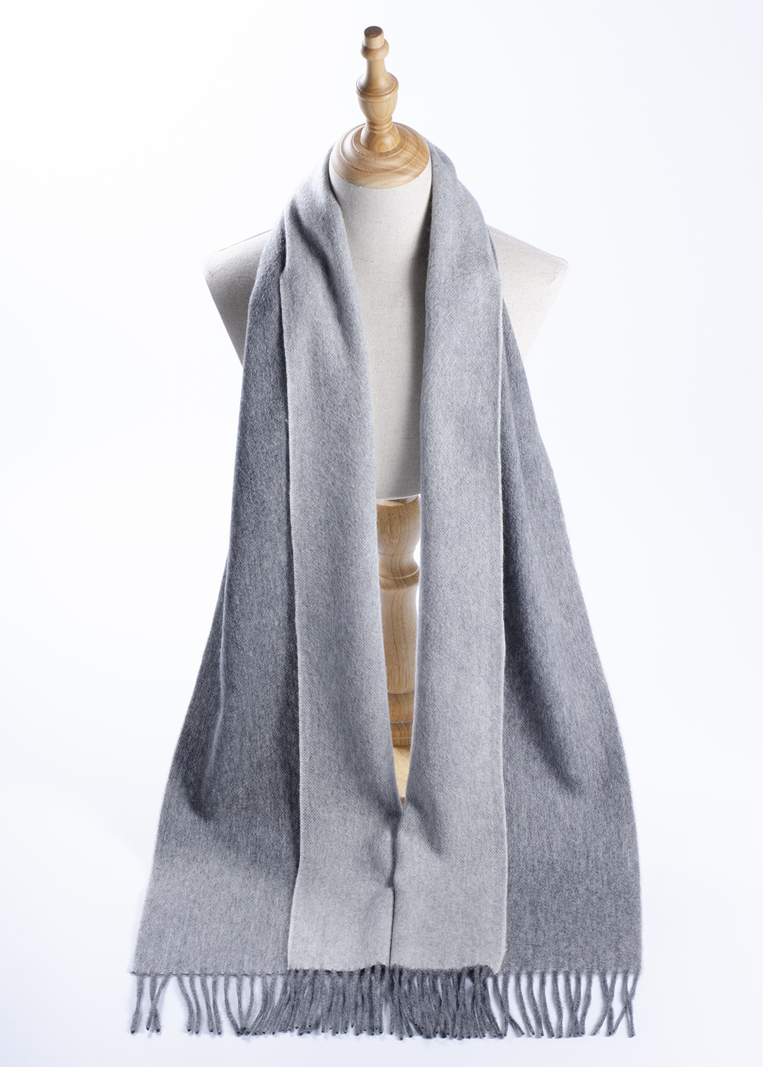 Inner Mongolia fábrica al por mayor de cachemira pura 30 bufanda ancha de dos colores falso de doble cara 35 de ancho hombres y mujeres de otoño e invierno de espesor medio