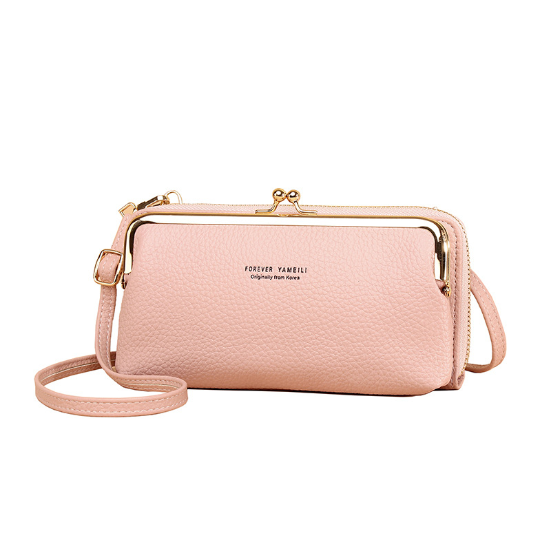 Bolso de mujer 2023 nuevo bolso del teléfono móvil crossbody multifuncional PU cuero bolso de noche moda lychee patrón bolso de hombro