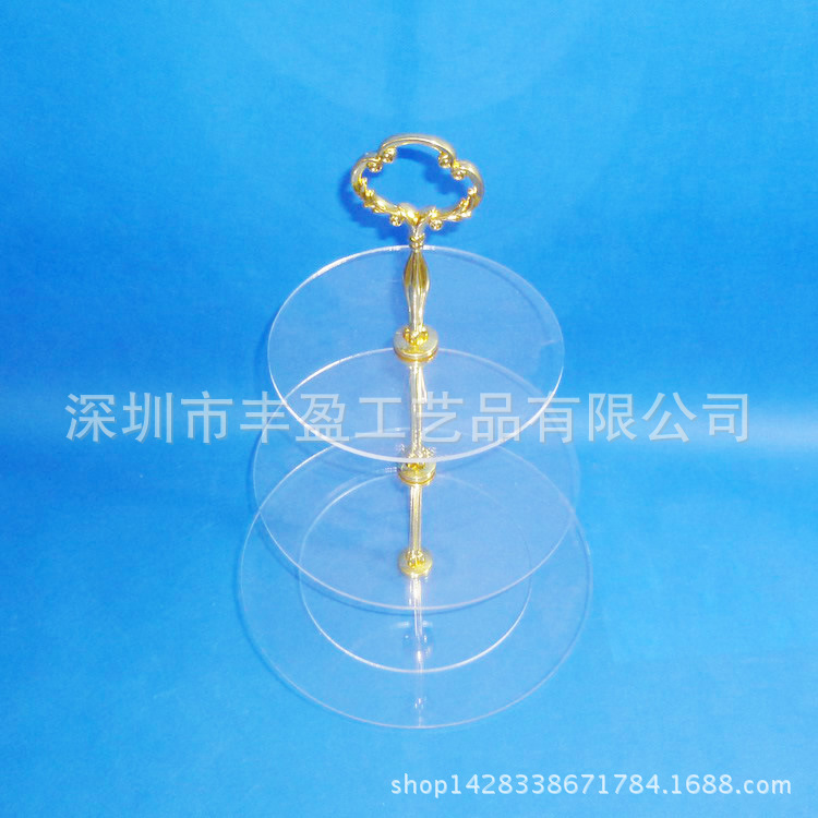 深圳专业生产亚克力多层蛋糕架 有机玻璃蛋糕点心陈列架