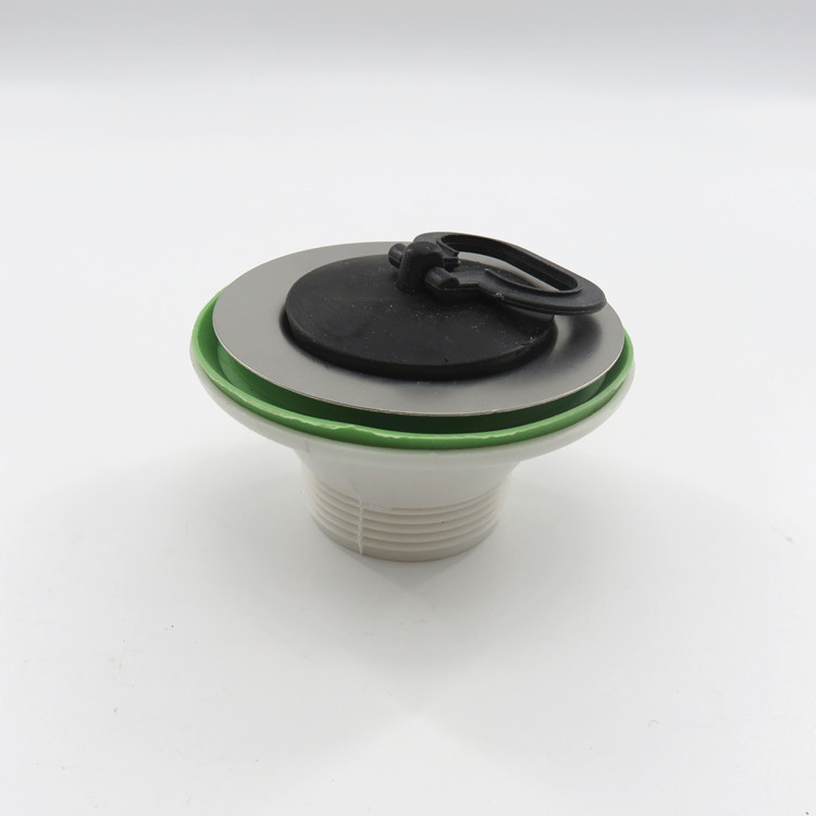 塑料下水器 洗衣池排水口转接头 水槽螺纹下水嘴常规11/2提拉盖子