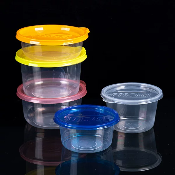 Round Fruit Fishing Packaging Box Disposable Lunch Box Soup Bowl Taro Ball Roasted Grass Jelly Dessert Food Takeaway Packaging Bowl