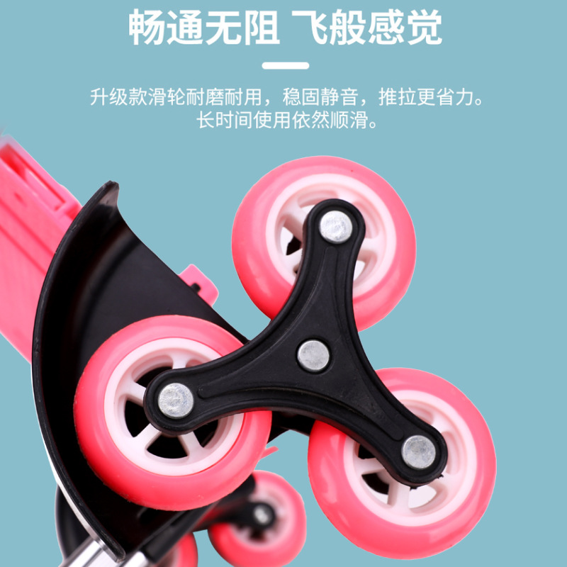 Trolley schoolbag niñas subir escaleras simple moda casual estudiante de secundaria campus estudiante de secundaria bolsa de gran capacidad