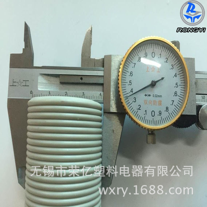可拉伸压缩pvc塑料管外径41医疗器械用吸尘管白色波纹管厂家批发
