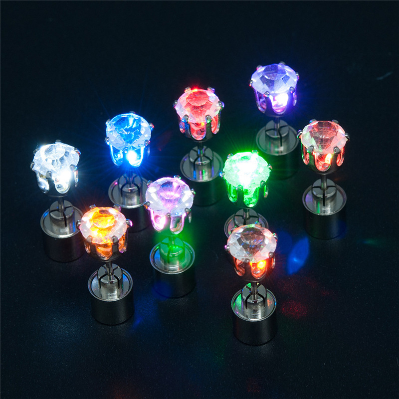 Led Luminous Earrings Korean Zircon Earrings Bar Party Sexy Trendy Led Luminous Metal Earrings Wholesale Led Luminous Earrings Korean Zircon Earrings Bar Party Sexy Trendy Led Luminous Metal Earrings Wholesale