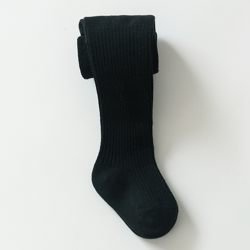 Pantimedias para niños bebé doble aguja pantimedias algodón peinado anti-pilling cosido a mano otoño cordón polainas