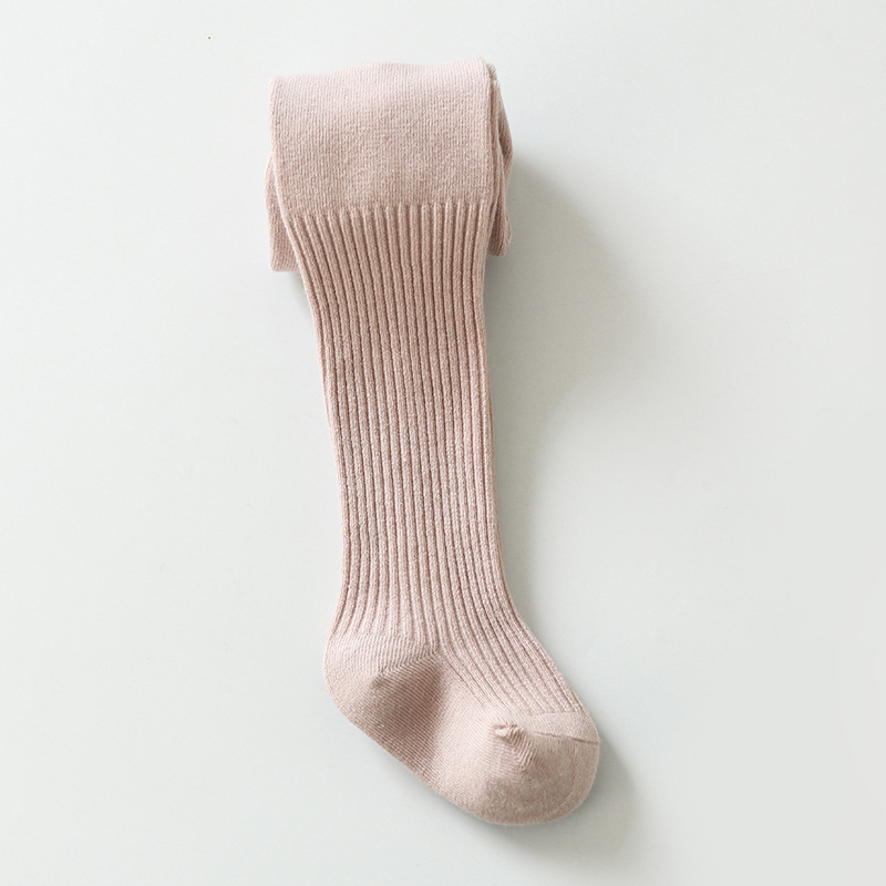 Pantimedias para niños bebé doble aguja pantimedias algodón peinado anti-pilling cosido a mano otoño cordón polainas